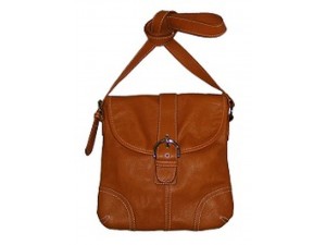 Pocketbook / Purse #42 Messenger Bag Buckle Design Camel